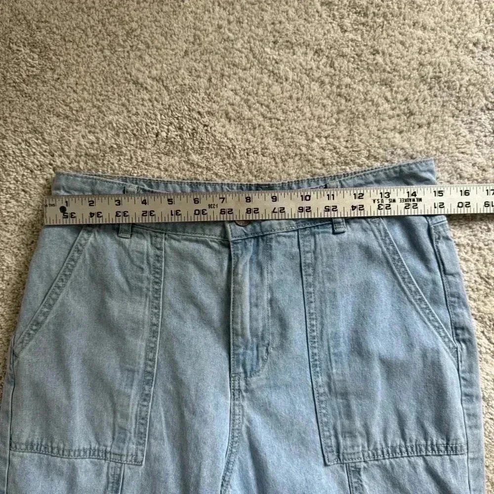 Sincerely Jules Cargo Light Wash Jeans Size 9 - Picture 4 of 6